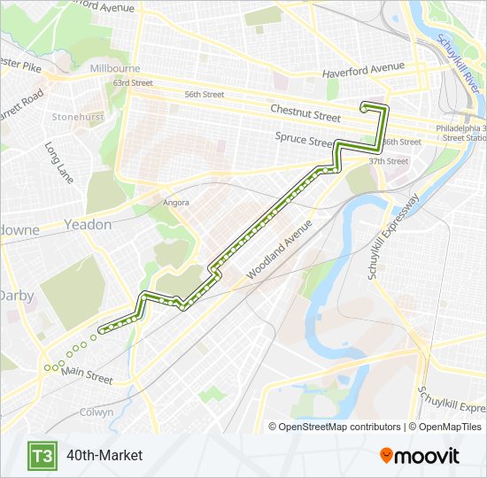 T3 Metro Line Map