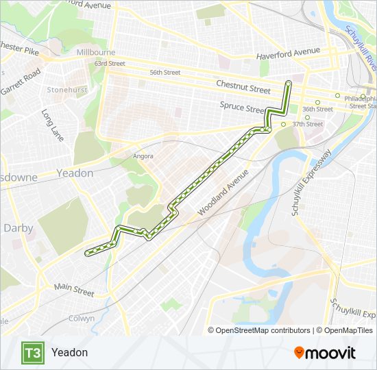T3 Metro Line Map
