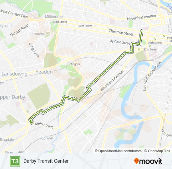 T3 Metro Line Map