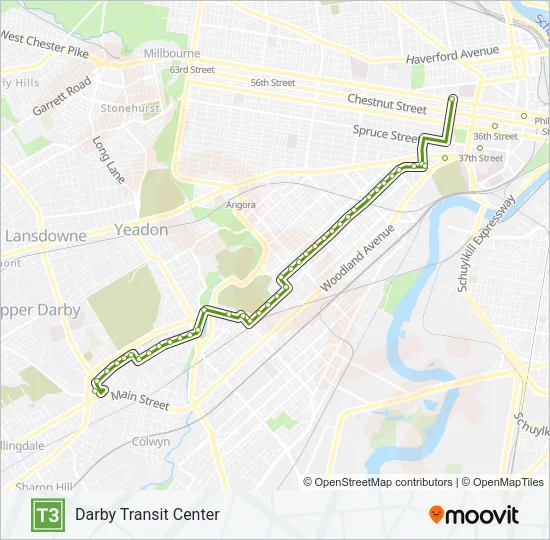 T3 Metro Line Map