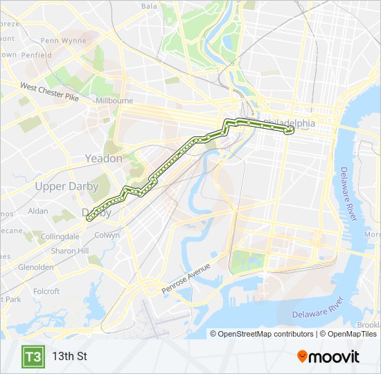 T3 Metro Line Map