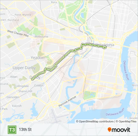 T3 Metro Line Map
