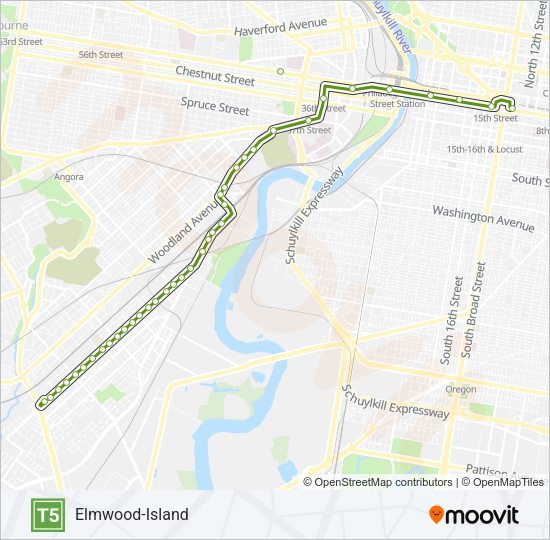 T5 Metro Line Map