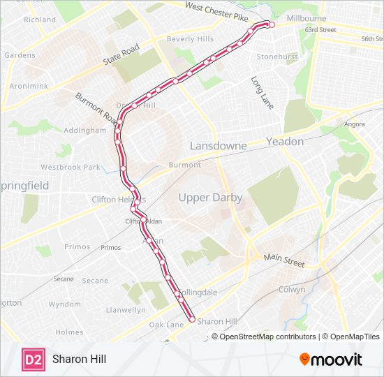 D2 Metro Line Map