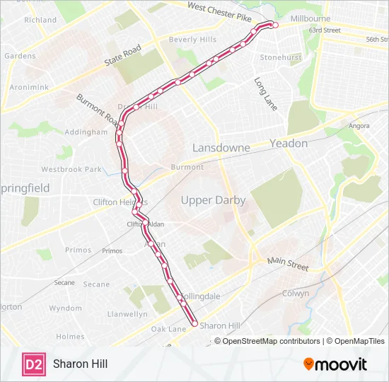 D2 Metro Line Map