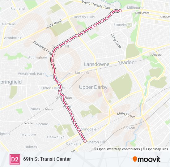 D2 Metro Line Map