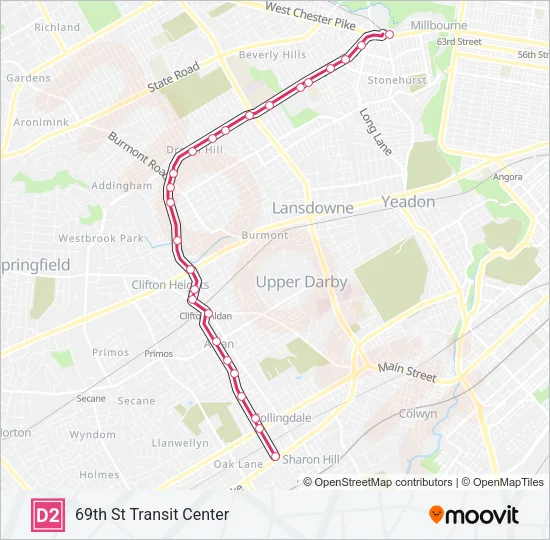 D2 Metro Line Map