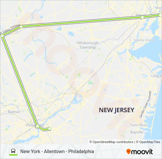 FLIXBUS 2651 Bus Line Map