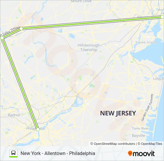 FLIXBUS 2651 Bus Line Map