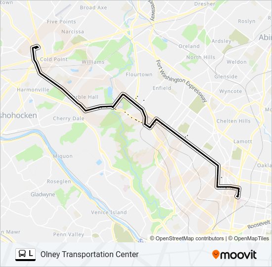 L bus Line Map