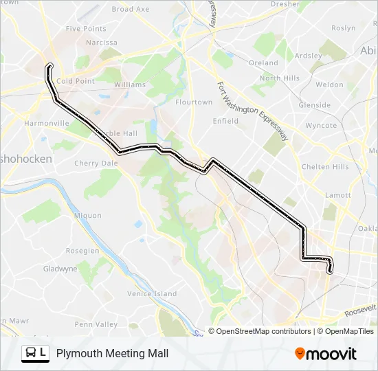 L Bus Line Map
