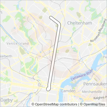 16 Bus Line Map
