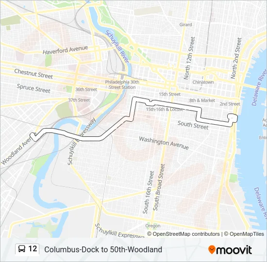 12 Bus Line Map
