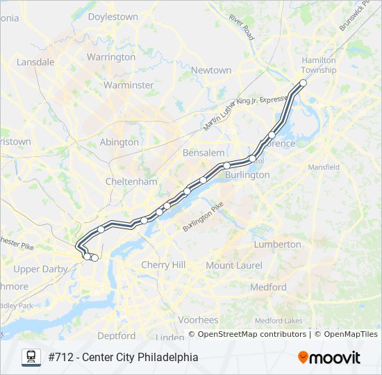 Directions To Trenton Train Station Trenton Route: Schedules, Stops & Maps - #712 - Center City Philadelphia  (Updated)