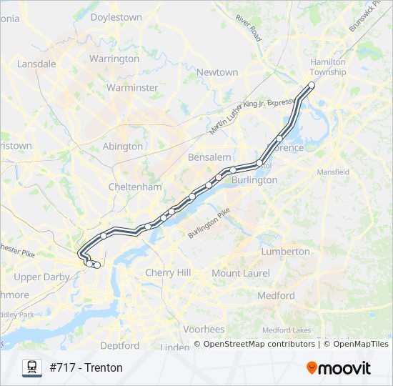 TRENTON train Line Map