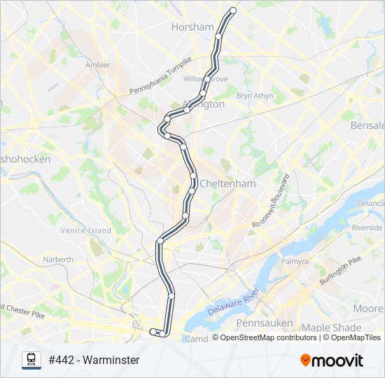 warminster Route: Schedules, Stops & Maps - #442 - Warminster (Updated)