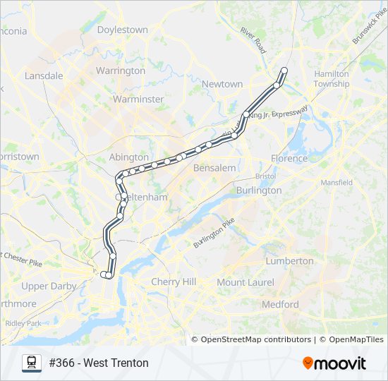 Directions To Trenton Train Station West Trenton Route: Schedules, Stops & Maps - #366 - West Trenton (Updated)