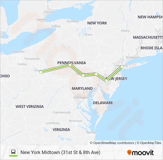 FLIXBUS 2642 Route: Schedules, Stops & Maps - New York Midtown (31st St ...
