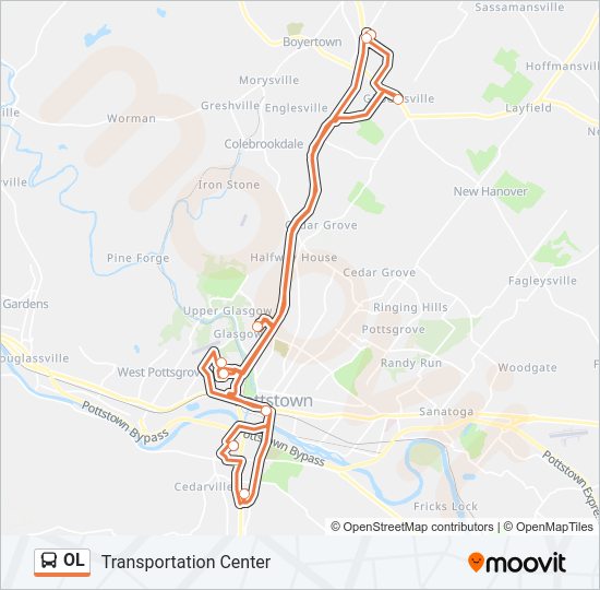 OL Bus Line Map