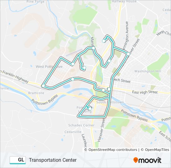 GL bus Line Map