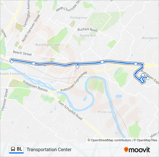 BL Bus Line Map