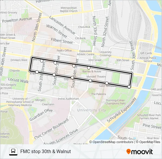 FMC SHUTTLE Bus Line Map