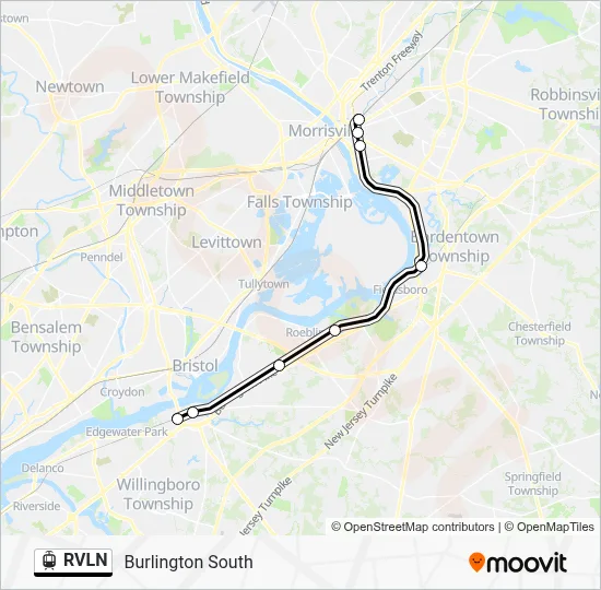 RVLN Light Rail Line Map