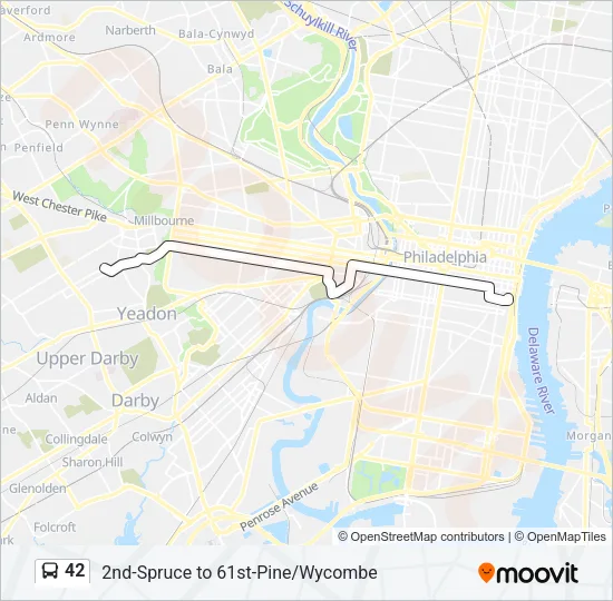 42 Bus Line Map