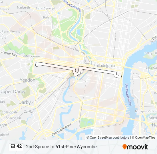 42 Bus Line Map