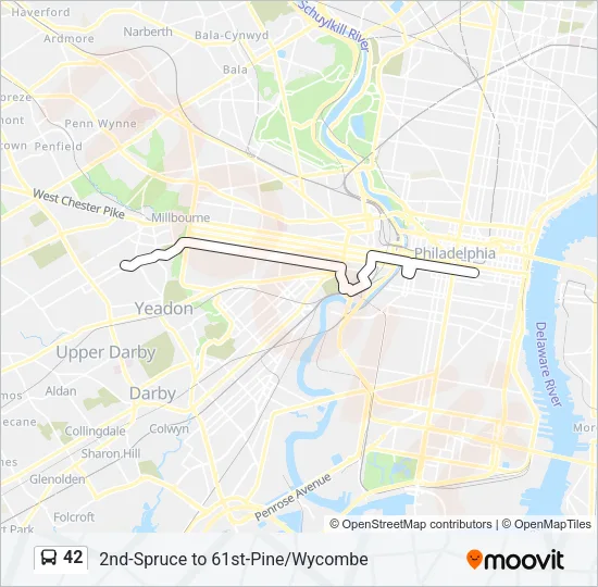 42 Bus Line Map