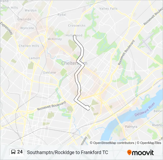 24 Bus Line Map