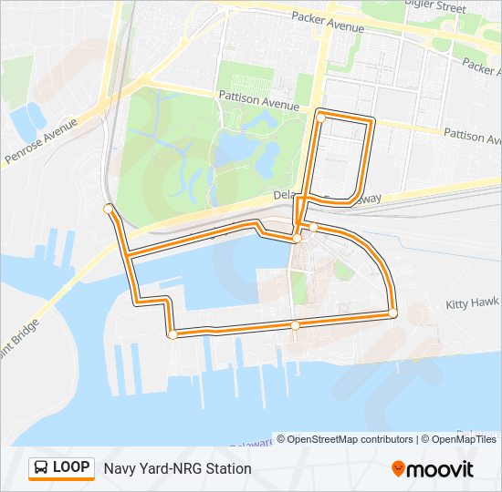 LOOP Bus Line Map