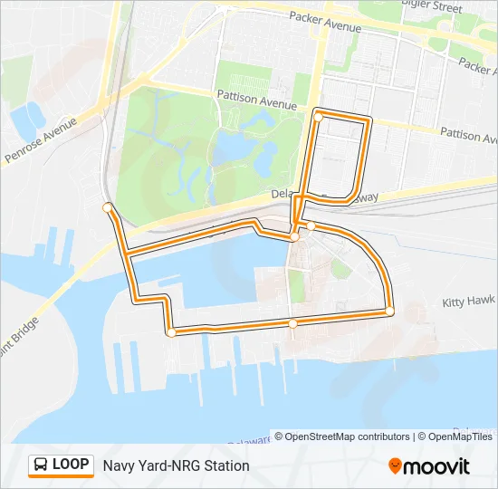 LOOP Bus Line Map