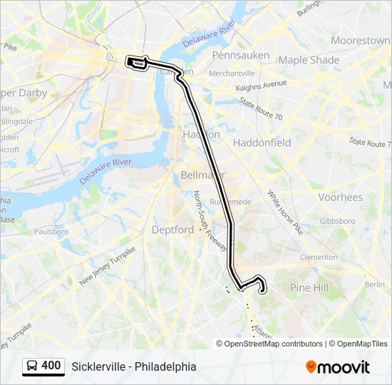 400 Bus Line Map