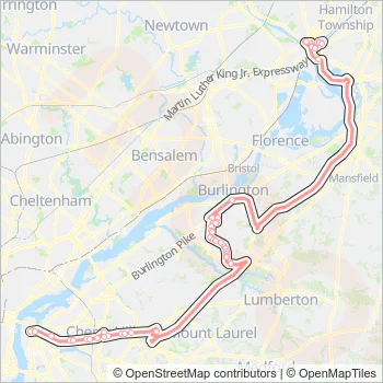 418 Bus Line Map