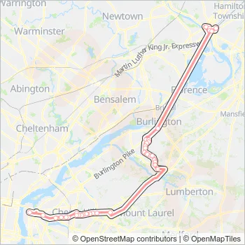 418 Bus Line Map