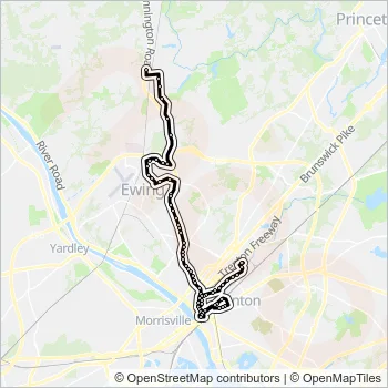 624 Bus Line Map