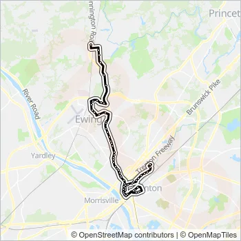 624 Bus Line Map