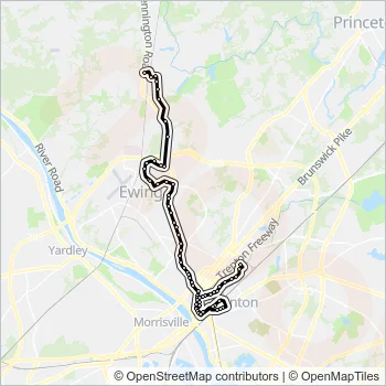 624 Bus Line Map