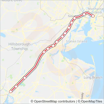 NC Train Line Map