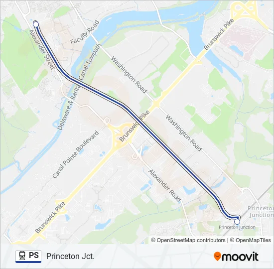 PS Train Line Map
