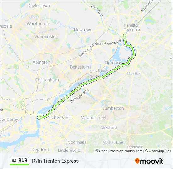 RLR Light Rail Line Map
