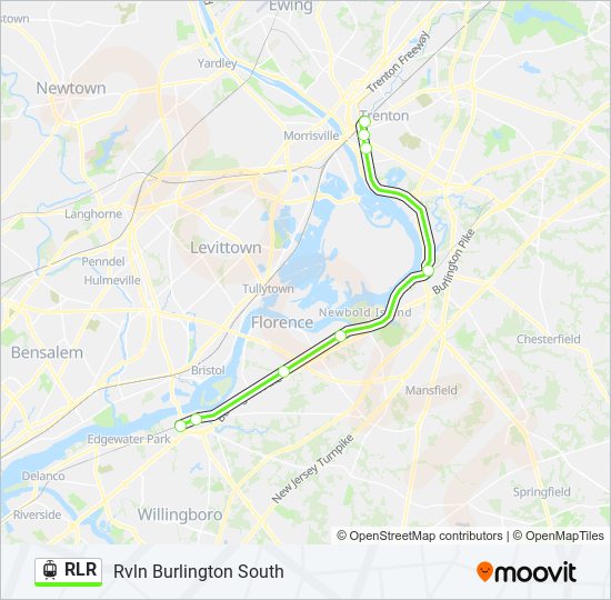 RLR light rail Line Map