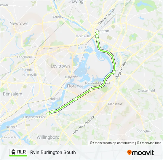 RLR Light Rail Line Map