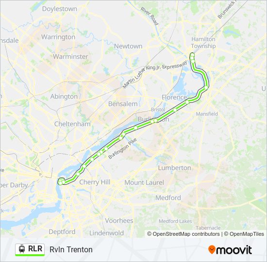 RLR Light Rail Line Map