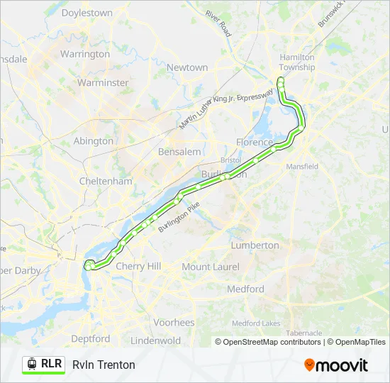 RLR Light Rail Line Map