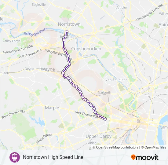 NHSL Metro Line Map
