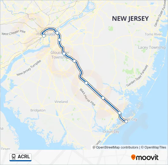 ACRL Route: Schedules, Stops & Maps - Philadelphia (Updated)