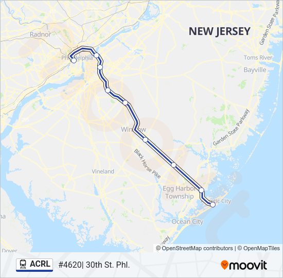 ACRL Train Line Map