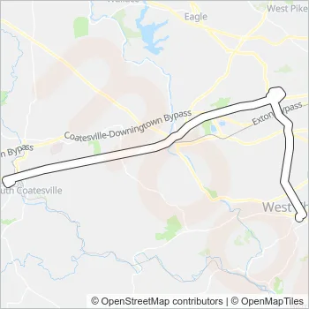 135 Bus Line Map